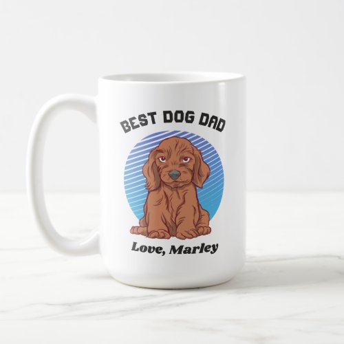 Personalized Dachshund Puppy Dog Dad Custom Name Coffee Mug