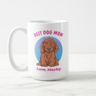 Personalized Dachshund Puppy Dog Mom Custom Name Coffee Mug