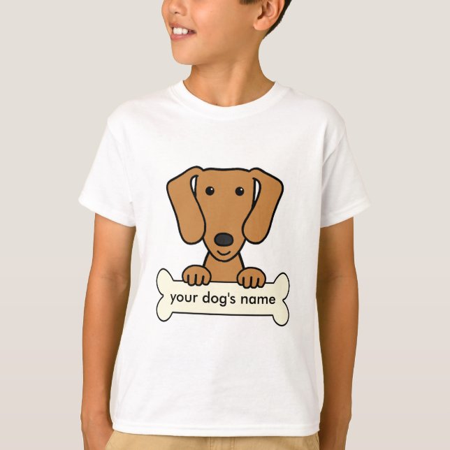Personalized Dachshund T-Shirt (Front)