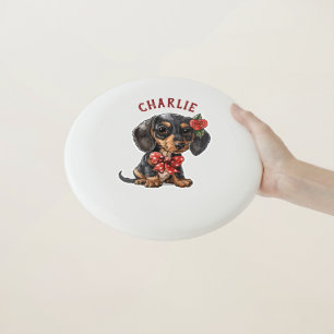 Personalized Dachshund with Custom Name Wham-O Frisbee