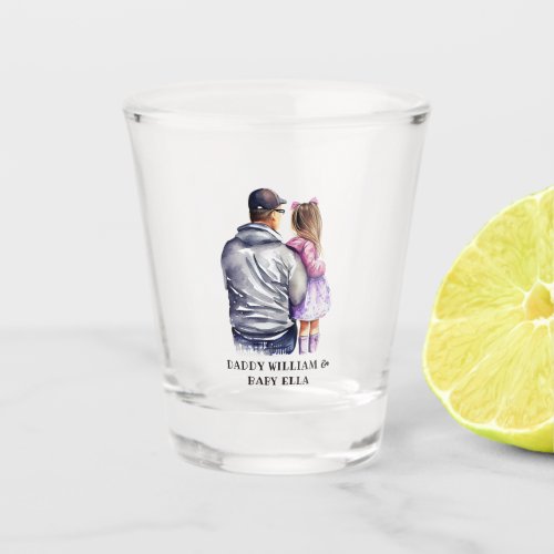 Personalized Dad and Daughter 6 Shot Glass