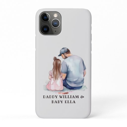 Personalized Dad and Daughter (8) iPhone 11 Pro Case