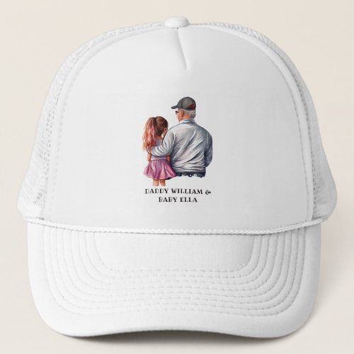 Personalized Dad and Daughter Trucker Hat