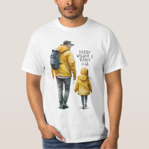 Personalized Dad and Daughters (13) T-Shirt