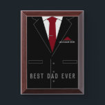 Personalized Dad Award Plaque Custom Text Name<br><div class="desc">Personalized Award Plaque with Text - Best DAD Ever - Business Design by MIGNED - Add Name / Text / More with Customization tool - or Choose fonts / size / color ! Good Luck - Be Happy :)</div>