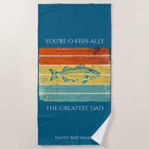 Personalized Dad Beach Towel