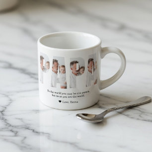 Personalized Dad Best Dad Ever Custom Photo Gift Espresso Cup
