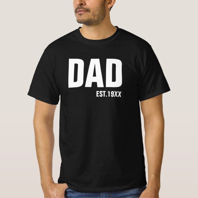 Personalized Dad Est. 19xx T-Shirt (Front)