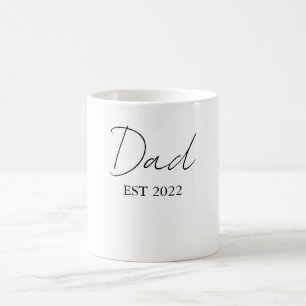 Personalized Dad EST. 20XX Coffee Mug – Custom Fat