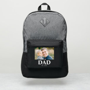 Personalized Dad Established Year Photo Port Authority® Backpack