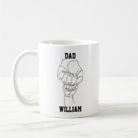 Personalized Dad Father Daddy Gift with Kid's Name
