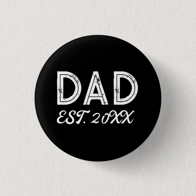 Personalized Dad Father's Day  Button (Front)