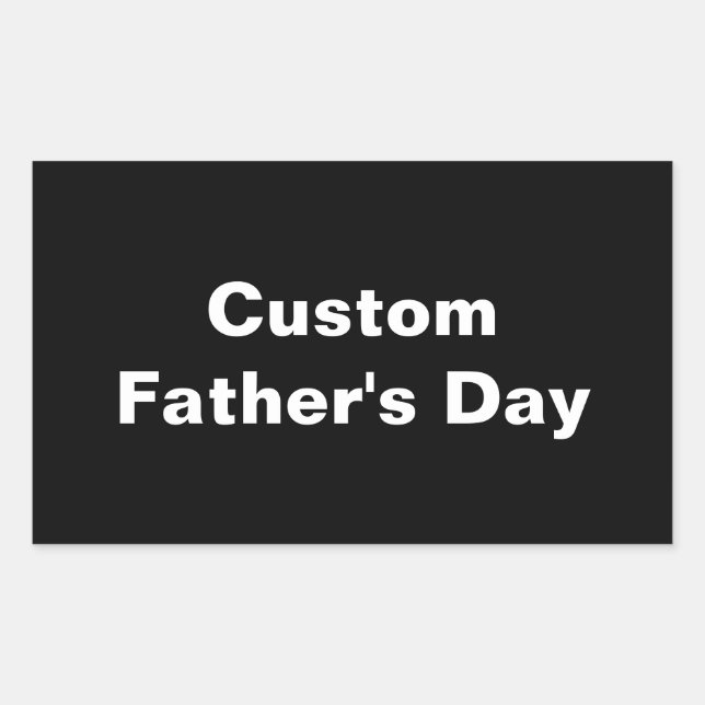 Personalized Dad Gift for Fathers Day Rectangular Sticker (Front)