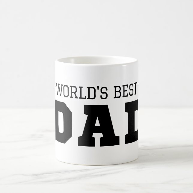 Personalized Dad Gift World Best Dad Fathers Day Coffee Mug (Center)