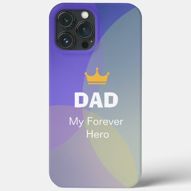 Personalized DAD Holographic Case-Mate iPhone Case (Back)