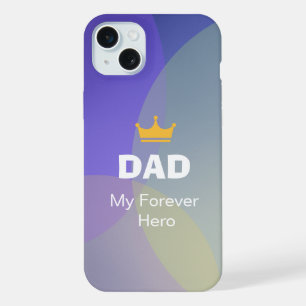 Personalized DAD Holographic iPhone 15 Plus Case