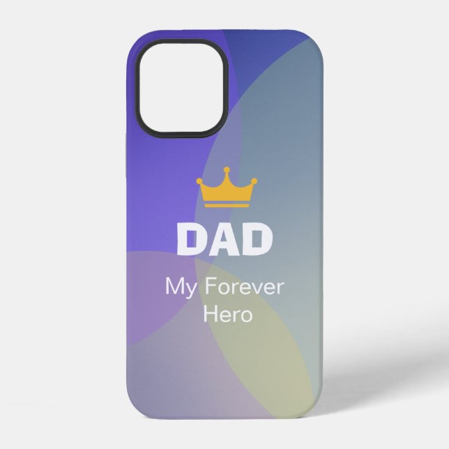 Personalized DAD Holographic iPhone Case (Back)