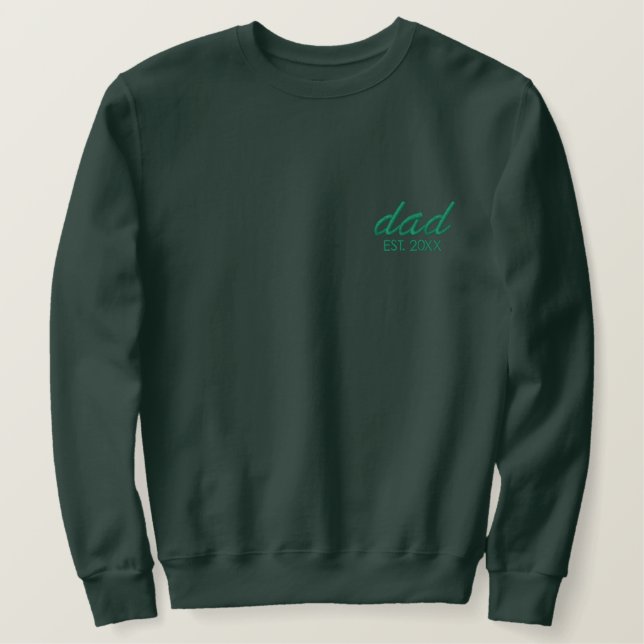 Personalized Dad Hoodie with Year Custom Father  (Design Front)