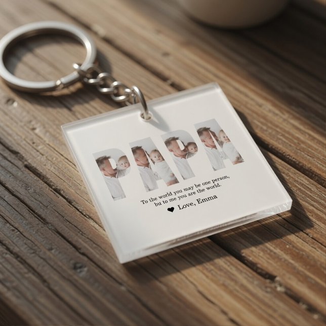 Personalized Dad Keychain | Best Dad Ever Custom  (Creator Uploaded)