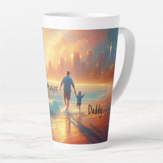 Personalized Dad Latte Mug - Beside You Always