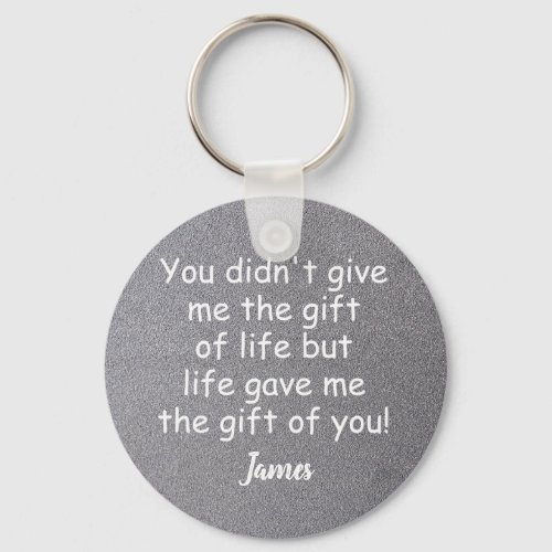 Personalized dad life gave me the gift of you keychain