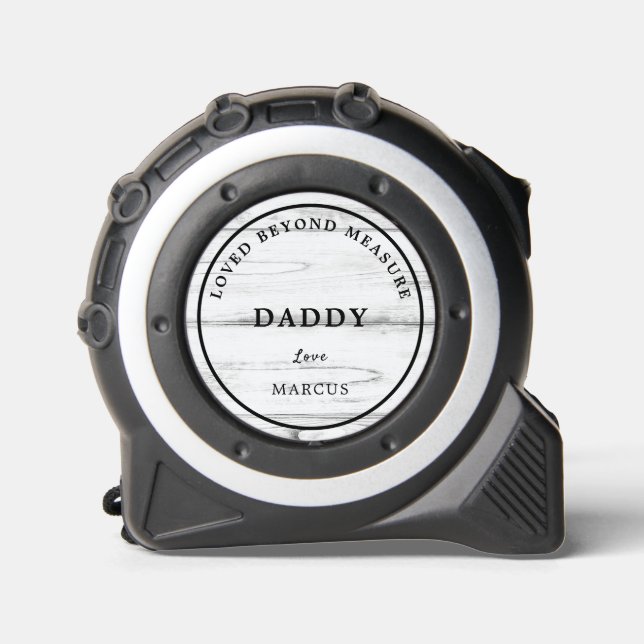 Personalized Dad Loved Beyond Measure Tape Measure (Front)