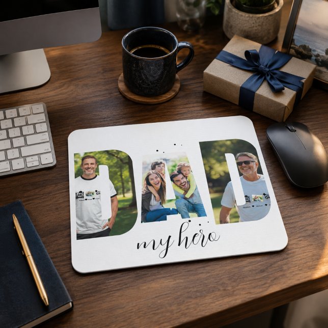 Personalized “DAD my hero” Mousepad (Creator Uploaded)