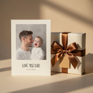 Personalized Dad Photo Card   Custom Father’s Day 