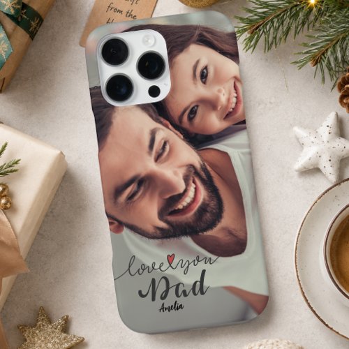 Personalized Dad Photo Collage,Custom Family photo iPhone 16 Pro Max Case