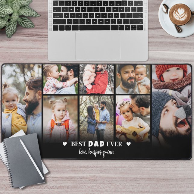 Personalized Dad Photo Collage Desk Mat (Personalized Dad Photo Collage Desk Mat )