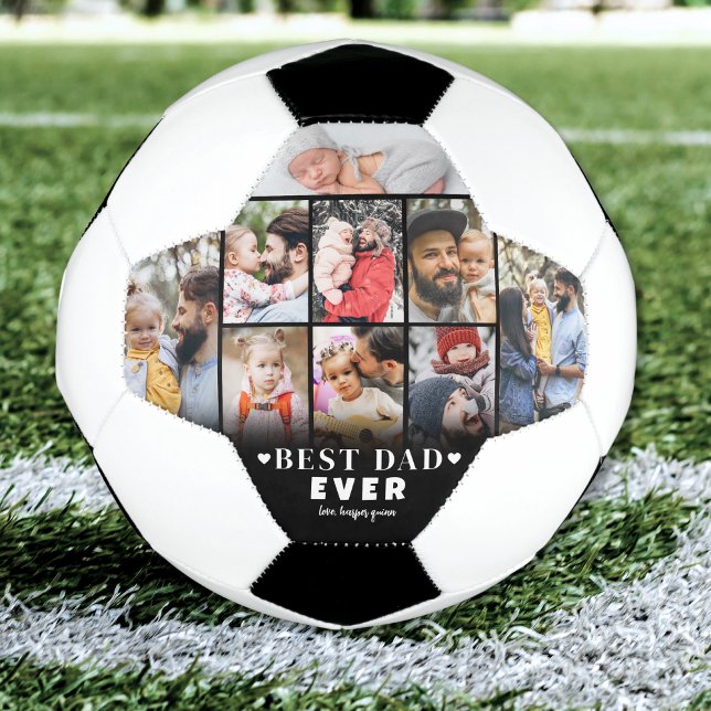 Personalized Dad Photo Collage Soccer Ball (Personalized Dad Photo Collage Soccer Ball )