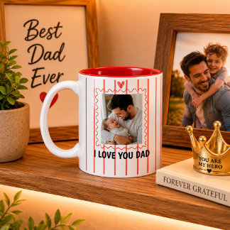 Personalized Dad Photo Mug