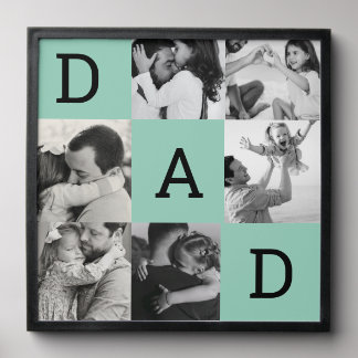Personalized Dad photo print, Father's day gift Peel And Stick Photo Tile