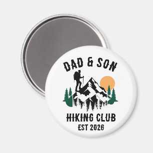 Personalized Dad & Son Hiking Magnet