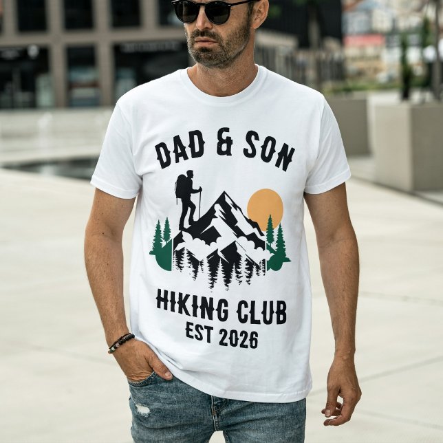 Personalized Dad & Son Hiking T-Shirt (Creator Uploaded)