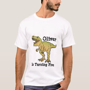 Personalized Dad T Rex Dinosaur Birthday T-Shirt