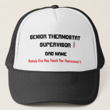 Personalized Dad Thermostat Supervisor Hat
