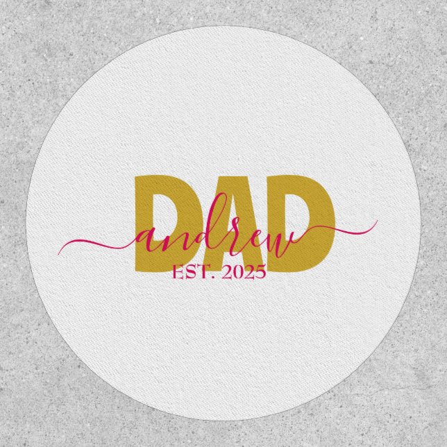 PERSONALIZED DAD TO BE PATCH (Front)