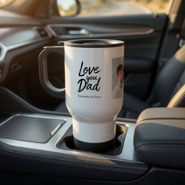 Personalized Dad with Photo Custom Gift Travel Mug (Creator Uploaded)