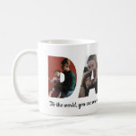 Personalized DADA 4 Photo Collage Dad Father's Day Coffee Mug<br><div class="desc">Personalized DADA 4 Photo Collage Daddy Father's Day Coffee Mug
Custom printed coffee mug personalized with 5 photos and a custom quote or message.</div>
