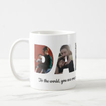 Personalized Daddy 5 Photo Collage Father's Day Coffee Mug Personalized Daddy 5 Photo Collage Father's Day Coffee Mug