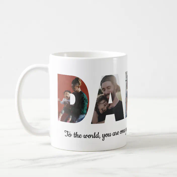 Personalised Mug Cup Custom Design Daddy Family Fathers day Mug