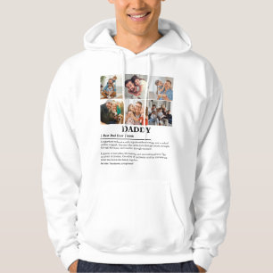 Personalized Daddy Definition 6 Photo Collage Hoodie