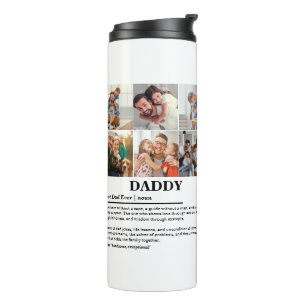 Personalized Daddy Definition 6 Photo Collage Thermal Tumbler