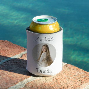 Personalized Daddy Gift – Custom Child Face - Can Cooler