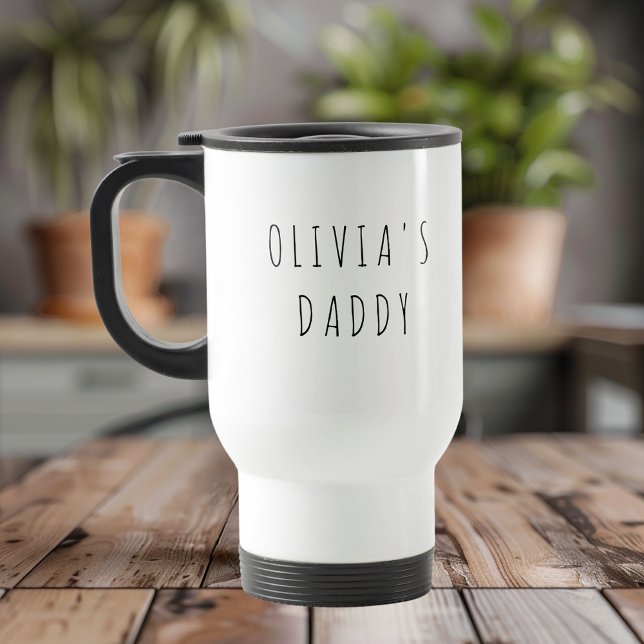Personalized Daddy Photo Travel Mug | Custom Gift  (Creator Uploaded)