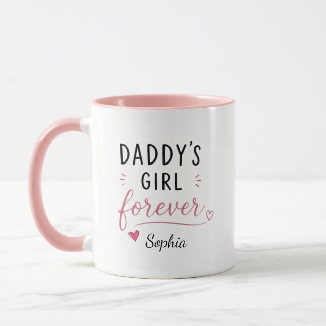 Personalized Daddy's Girl Forever Mug (Left)