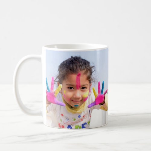 Personalized Daddys Little Angel Photo Coffee Mug