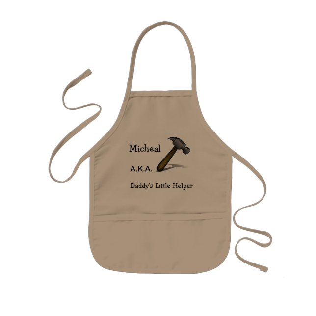 Personalized Daddy's Little Helper Apron (Front)