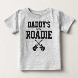 Personalized Daddy&#39;s Little Roadie Baby T-Shirt